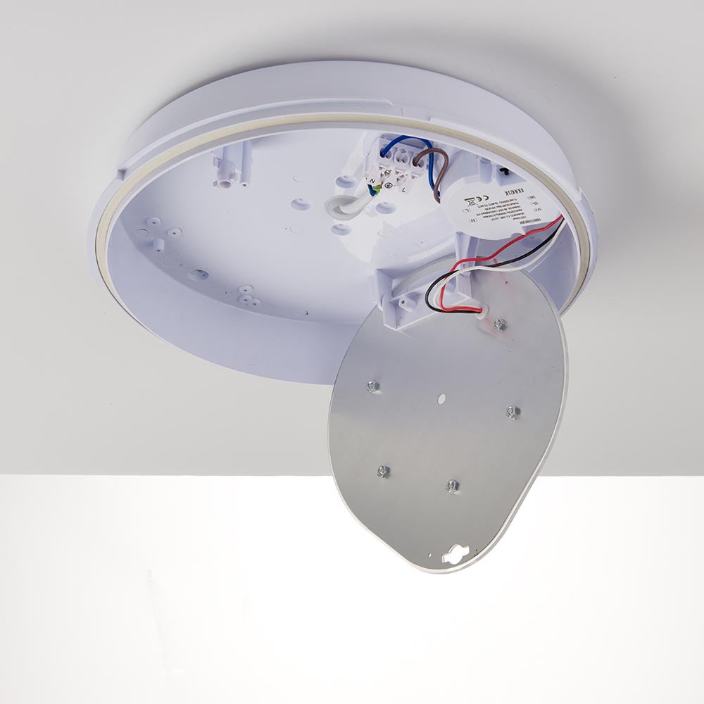 Hillano X Saxby HL95539 HeroPRO CCT Tri Wattage LED Bulkhead Light