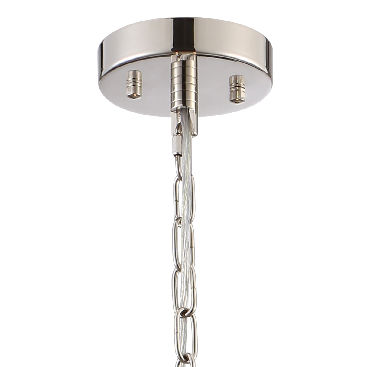 ROY8119 Royal 6 Light Crystal Ceiling Pendant Polished Nickel