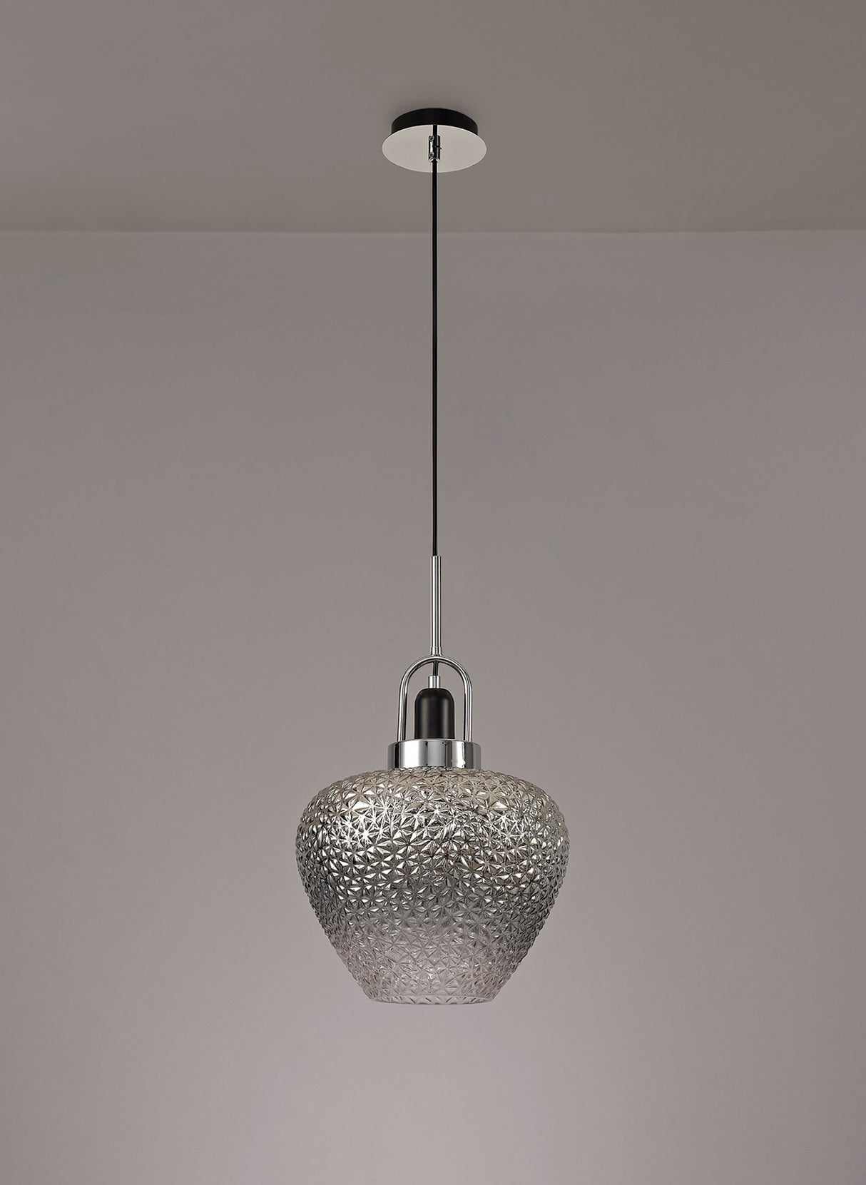 ACE2447 Acella Pendant 1 Light in a Chrome/Ombré Finish