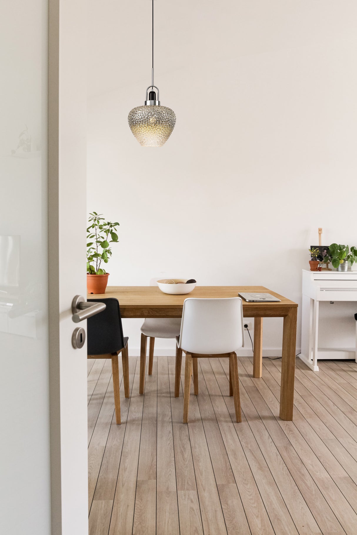 ACE2447 Acella Pendant 1 Light in a Chrome/Ombré Finish