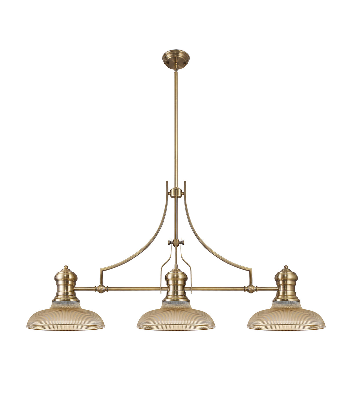 LOU9408 Louis Round 30cm Glass Lampshade Glass Lampshade in a Amber Finish