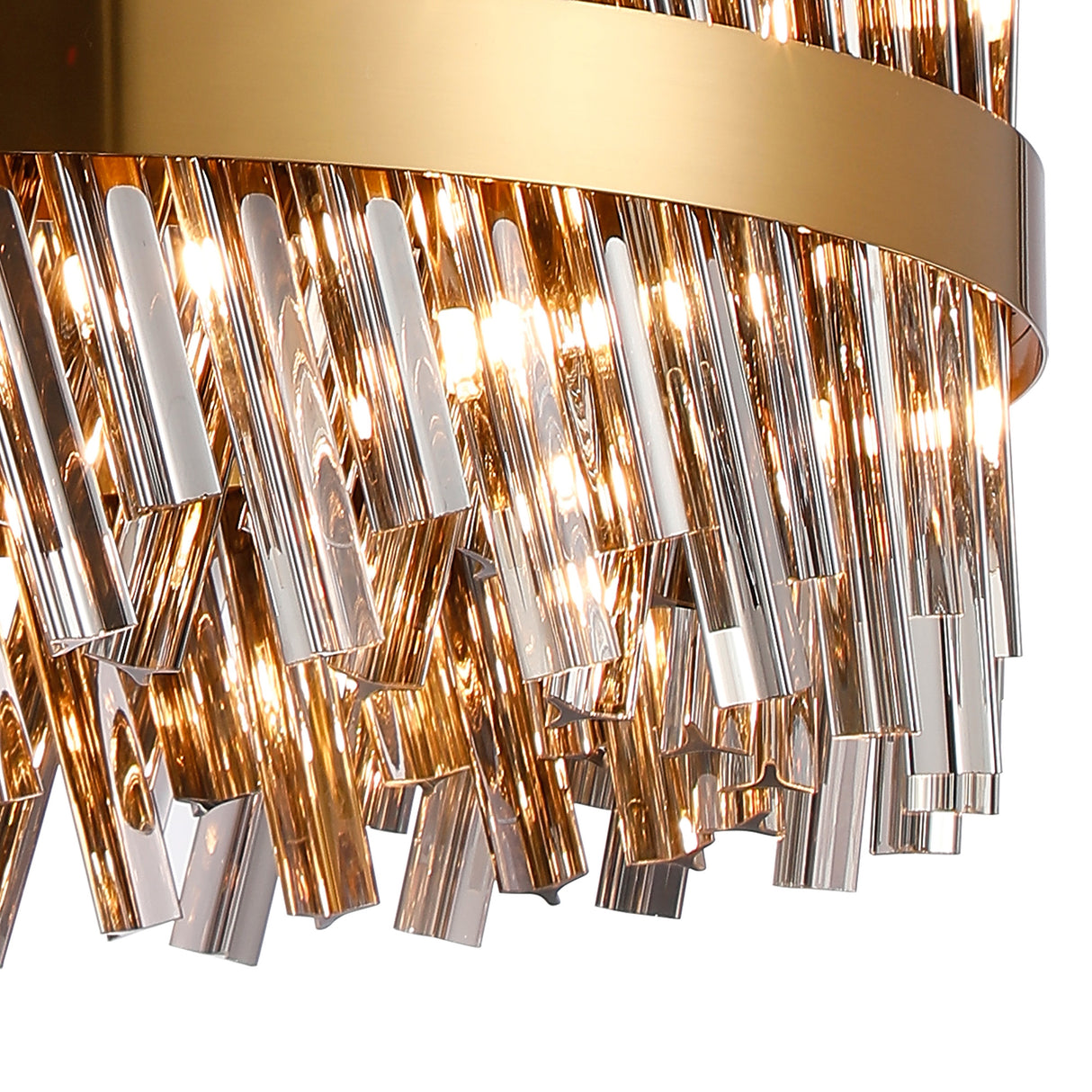ORI6459BR_SM Orion 6 Light Ceiling Pendant Brass/Smoked