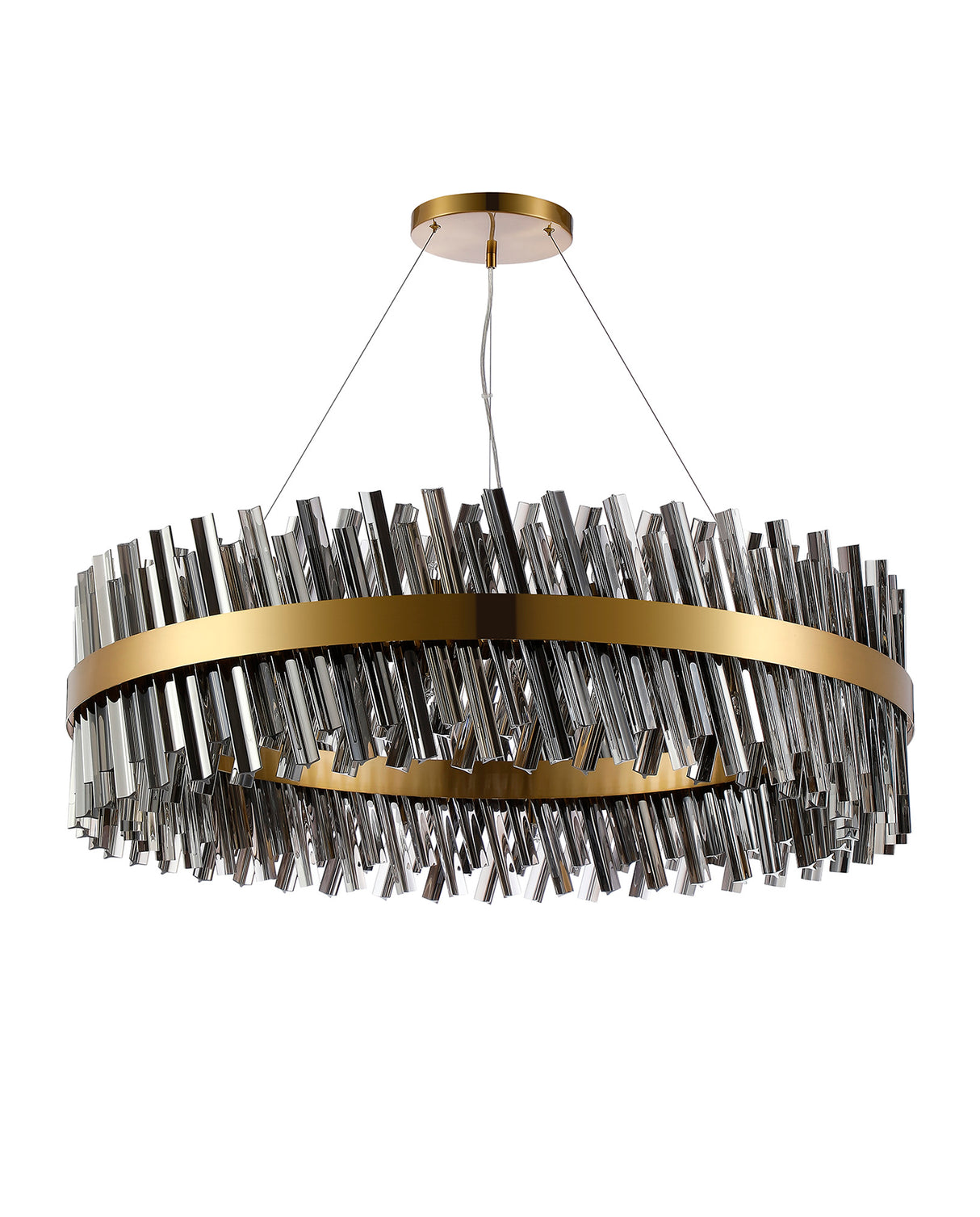 ORI4059BR/SM Orion 32 Light Ceiling Pendant Brass/Smoked