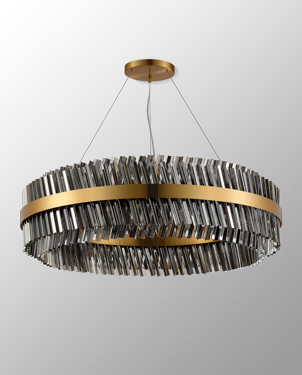 ORI4059BR/SM Orion 32 Light Ceiling Pendant Brass/Smoked