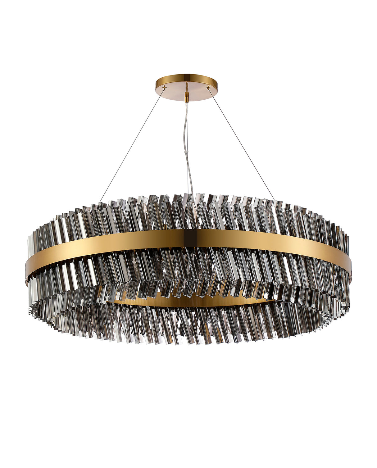 ORI4059BR/SM Orion 32 Light Ceiling Pendant Brass/Smoked