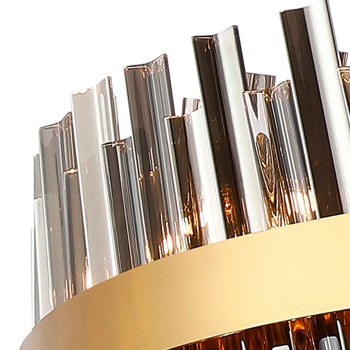 ORI4059BR/SM Orion 32 Light Ceiling Pendant Brass/Smoked