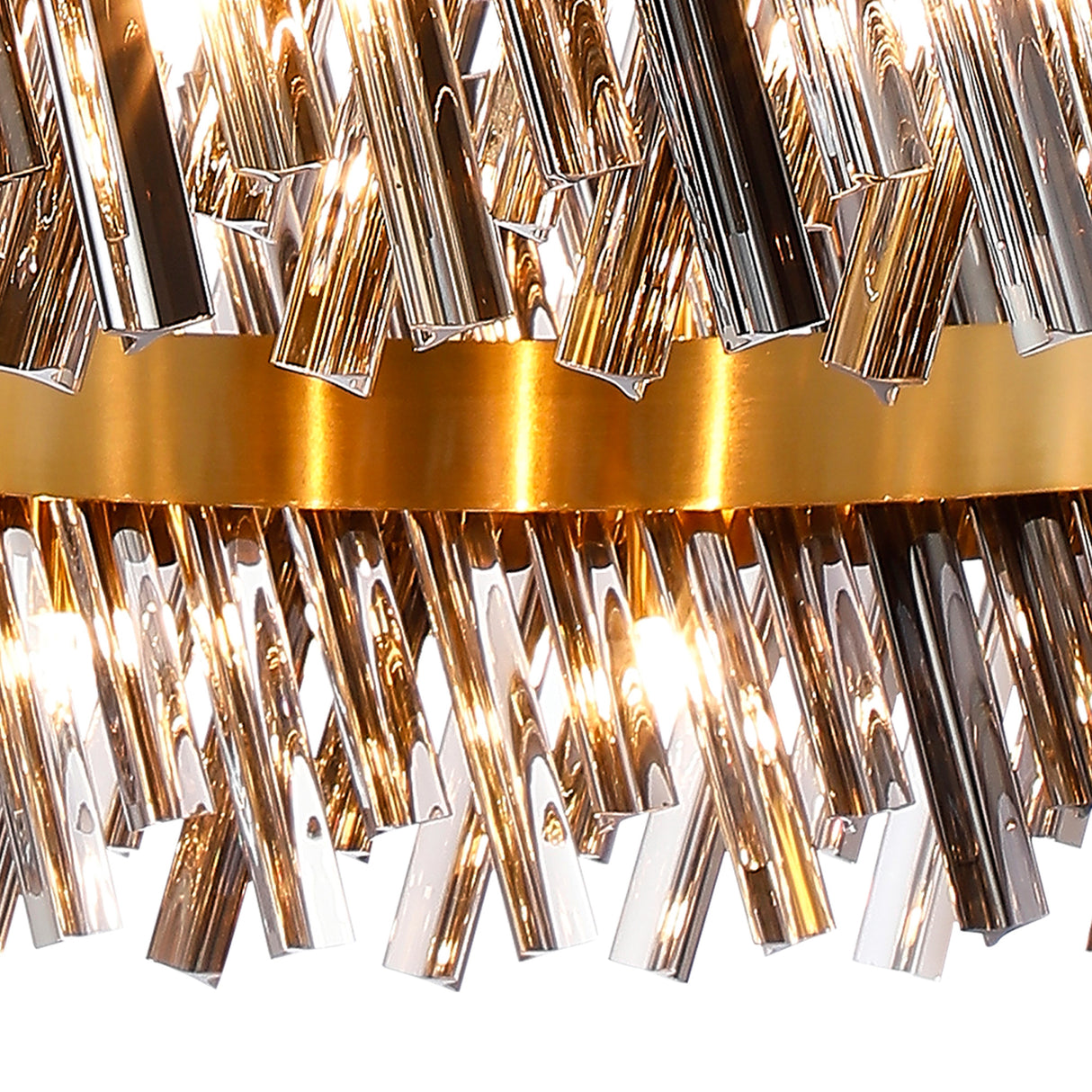 ORI4059BR/SM Orion 32 Light Ceiling Pendant Brass/Smoked