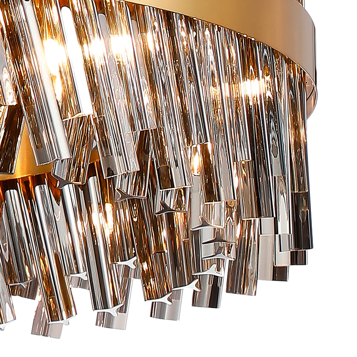 ORI4059BR/SM Orion 32 Light Ceiling Pendant Brass/Smoked
