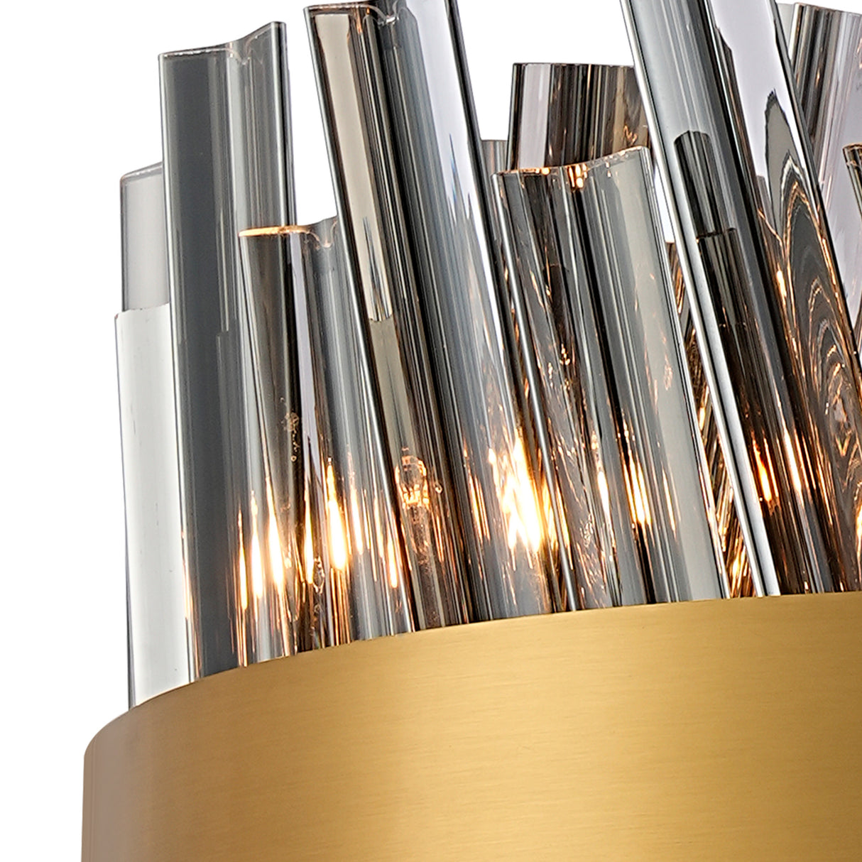ORI6459BR_SM Orion 6 Light Ceiling Pendant Brass/Smoked