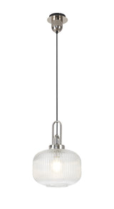 ACH6150 Achernar 1 Light Ceiling Pendant Polished Nickel/Clear