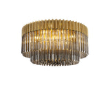 ADH4498 Adhil 12 Light Ceiling Light Brass/Smoked
