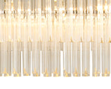 ADH5428 Adhil 5 Light Ceiling Pendant Polished Nickel/Clear