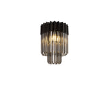 ADH6398 Adhil Round 3 Light Ceiling Light Matt Black/Smoked