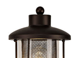 ARK2347 Arkab Post Lamp 1 Light IP54 Indoor/Outdoor Use in a Antique Bronze/Clear Finish