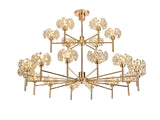 BOS1090 Bosona 20 Light 2 Tier Chandelier French Gold