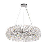 BOS5937 Bosona Pendant 20 Light in a Polished Chrome Finish and Clear Crystal