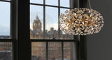 BOS7937 Bosona Pendant 12 Light in a French Gold Finish and Clear Crystal