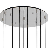 BUN1948 Bunda Slim 9 Light Pendant Black/Chrome/Smoke Fade