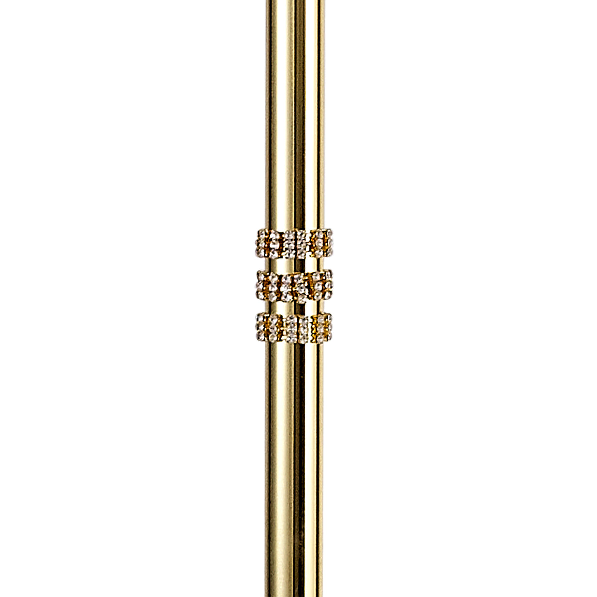 DAB7537 Dabih 170cm Floor Lamp 3 Light in a Polished Gold/Clear Finish