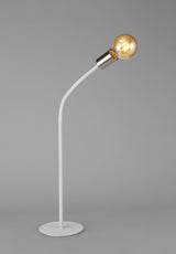 GIN5567 Ginan 77cm Flexible Table Lamp 1 Light in a Satin White/Satin Nickel Finish