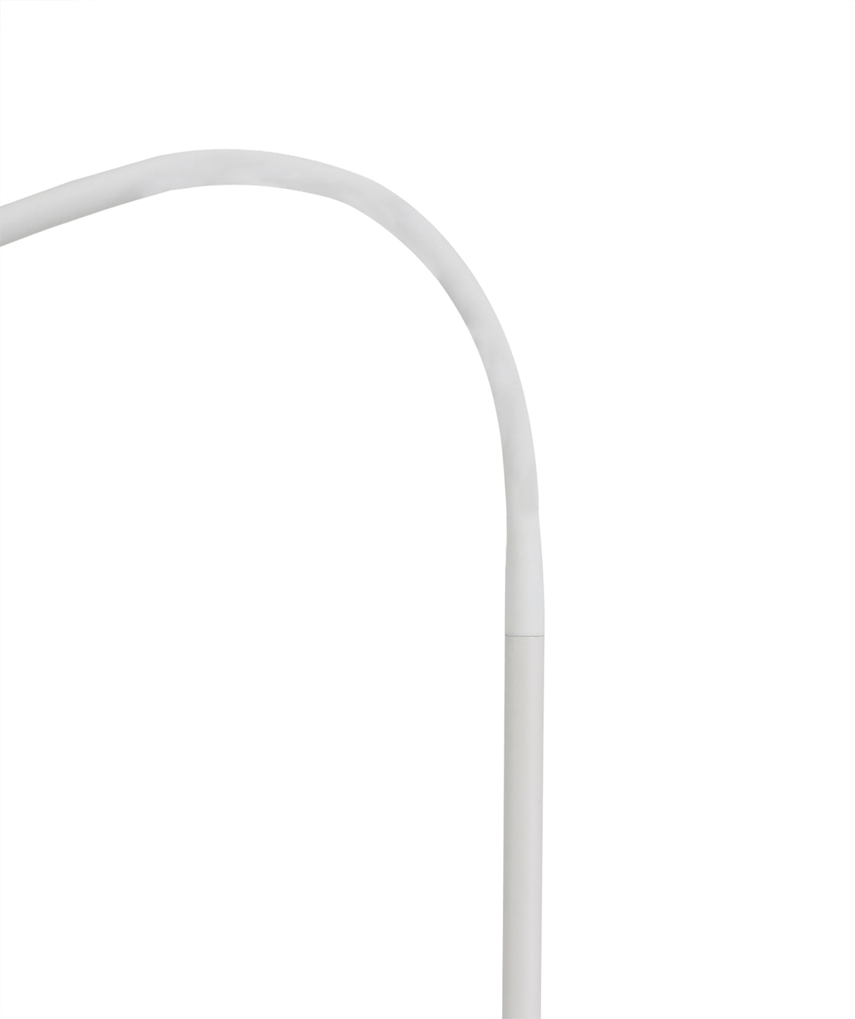 GIN5567 Ginan 77cm Flexible Table Lamp 1 Light in a Satin White/Satin Nickel Finish