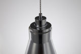 HEL1777 Helvestios Pendant 1 Light in a Chrome/Clear Finish