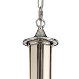 KOE6247 Koeia 5 Light Pendant in a Chrome/Satin Nickel Finish and Clear Crystal