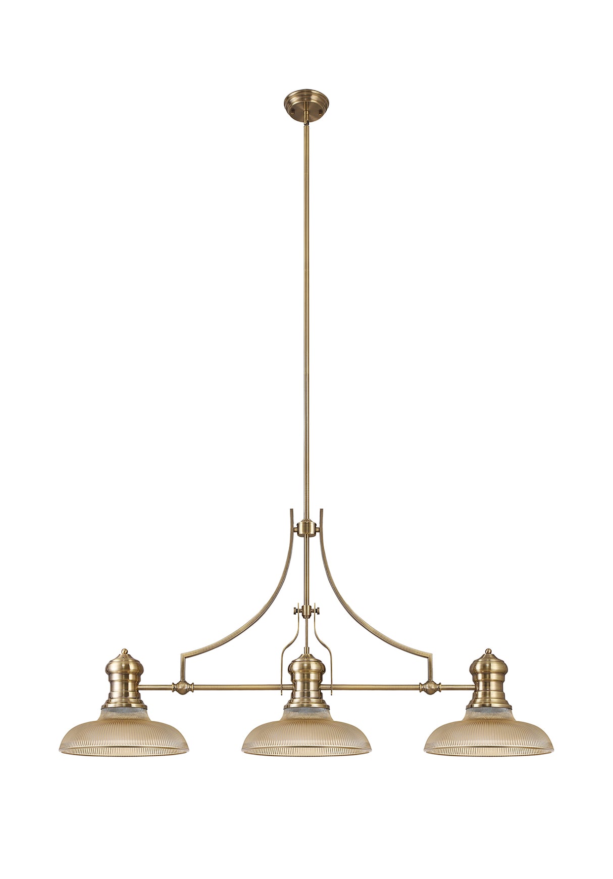 LOU9408 Louis Round 30cm Glass Lampshade Glass Lampshade in a Amber Finish