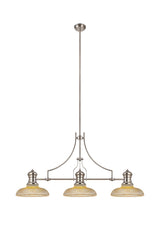 LOU9408 Louis Round 30cm Glass Lampshade Glass Lampshade in a Amber Finish