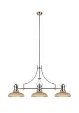LOU9408 Louis Round 30cm Glass Lampshade Glass Lampshade in a Amber Finish