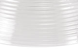 LOU5218 Louis Round 33.5cm Prismatic Effect Glass Lampshade in a Clear Finish