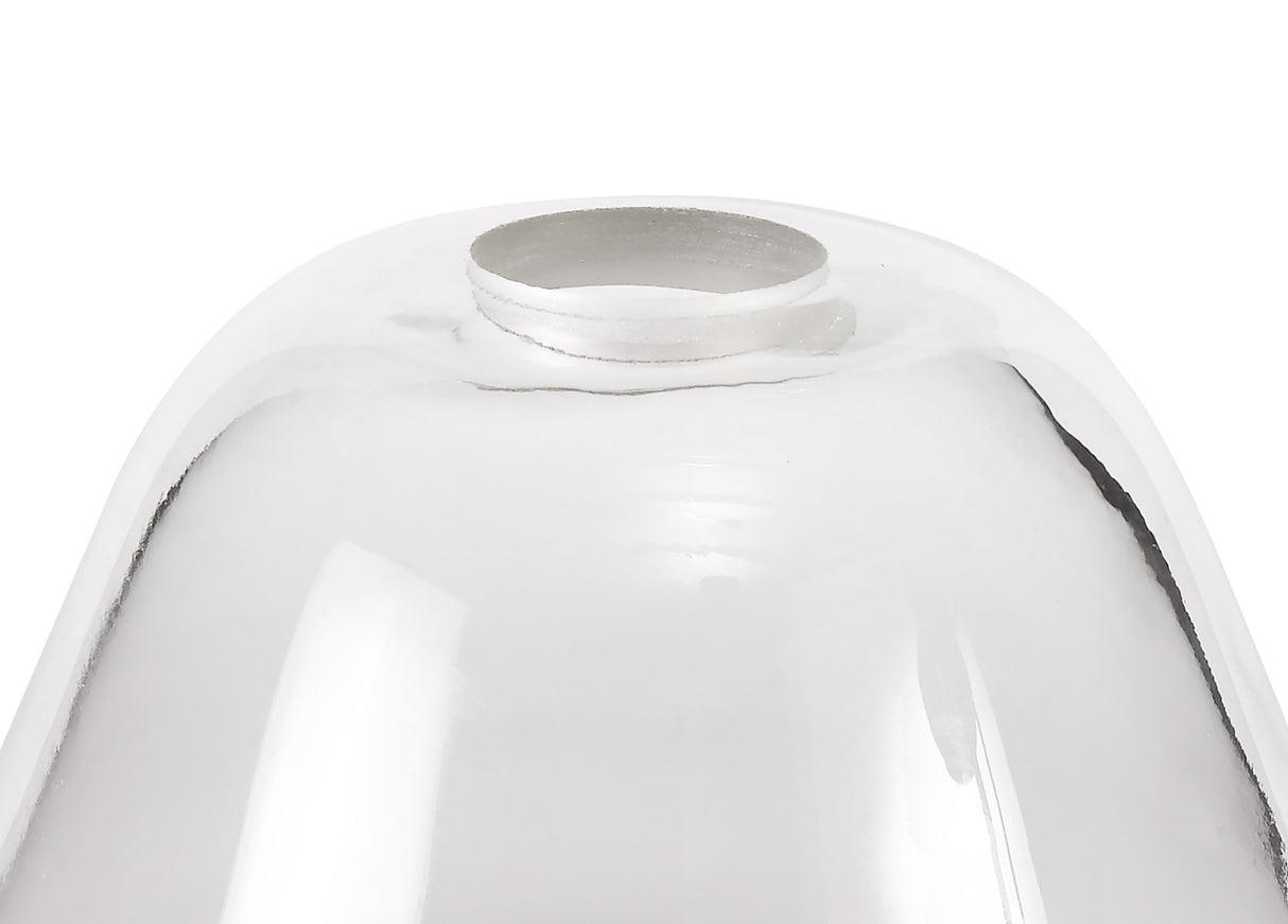 LOU7608 Louis Bell 30cm Glass Lampshade in a Clear Finish