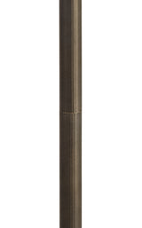 MAH6927 Mahasim 160cm Stepped Design Floor Lamp 2 Light in a Aged Antique Brass Finish