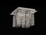MAT4507 Matar Ceiling 4 Light in a Polished Chrome Finish and Clear Crystal, Suitable for Bathrooms