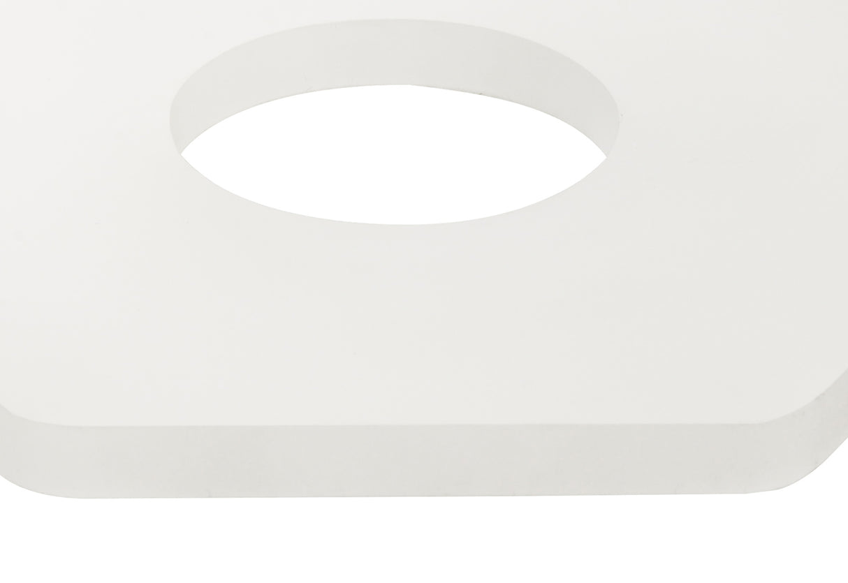 MER8807 Merope 190mm Non-Electric Hexagonal Acrylic in a Frosted Finish