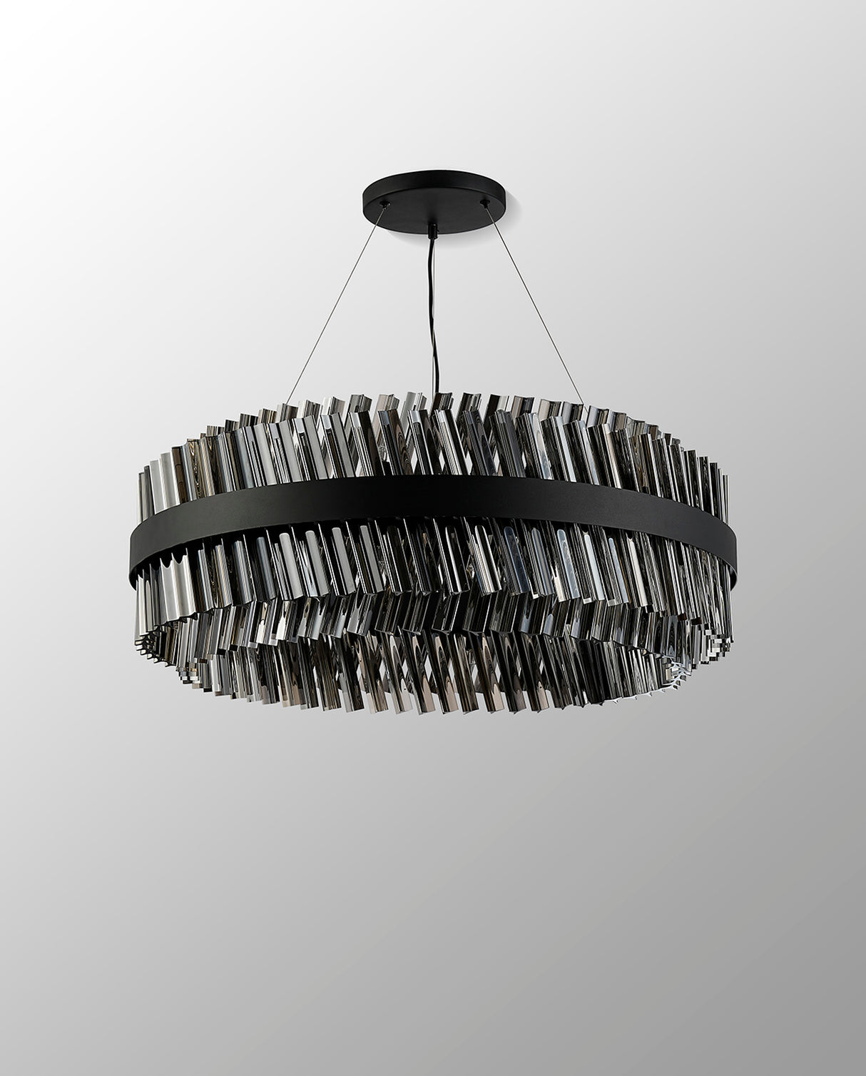 ORI2059BL_SM Orion 24 Light Ceiling Pendant Satin Black_Smoked