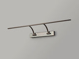 PIN9387 Pincoya Large 2 Arm Wall Lamp/Picture Light 16W LED in a Bronze/Frosted Finish