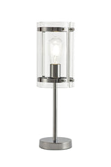 PRO6147 Propus 48.5cm Table Lamp 1 Light in a Chrome/Clear Finish