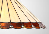 UKL4427 Uklun 40cm Shade Only in a Amber/Cream/Black/Clear Finish and Clear Crystal