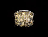 ZOS4087 Zosma Small Ceiling 5 Light in a Polished Chrome Finish and Clear Crystal