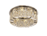 ZOS5087 Zosma Medium Ceiling 8 Light in a Polished Chrome Finish and Clear Crystal