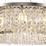 ZOS8087 Zosma Large Pendant 12 Light (16.8kg) in a Polished Chrome Finish and Clear Crystal